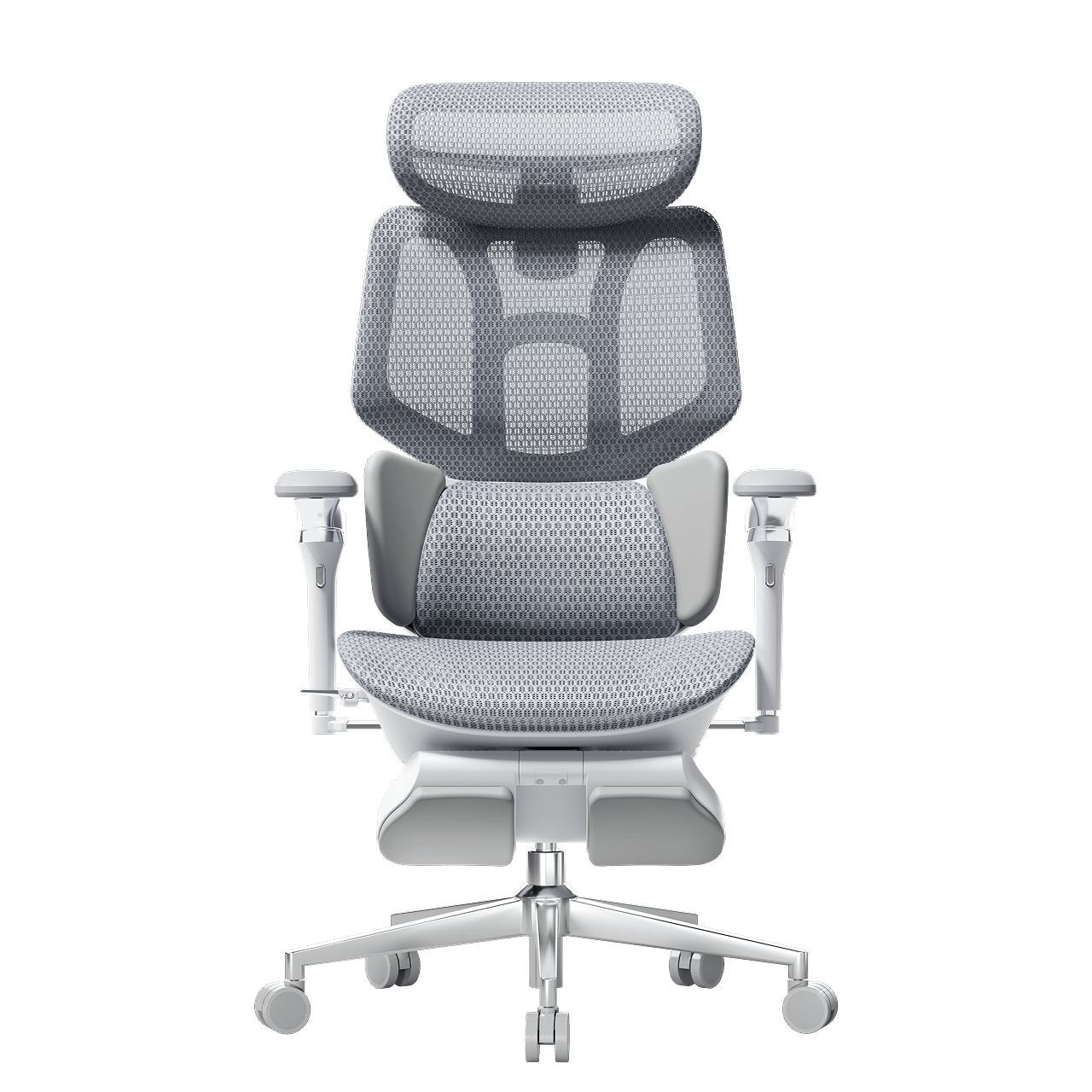 HBADA X7 Smart Ergonomic Chair Gray: AI-powered lumbar tracking for professional home offices in Europe.~0