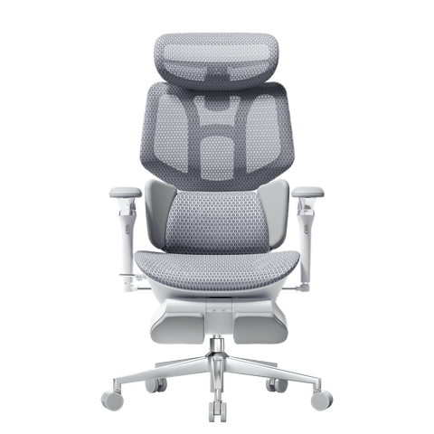 HBADA X7 Smart Ergonomic Chair Gray: AI-powered lumbar tracking for professional home offices in Europe.~0
