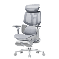 HBADA X7 Smart Ergonomic Chair Gray: AI-powered lumbar tracking for professional home offices in Europe.~0-0