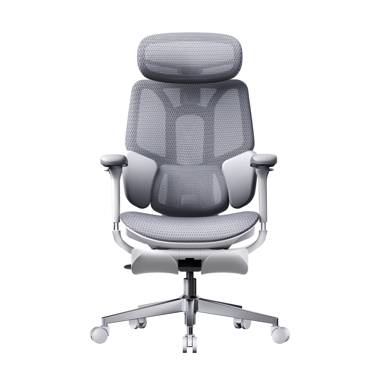 HBADA E3 Air 2026 Edition grey ergonomic office chair with dynamic lumbar support for EU professionals.~0-0