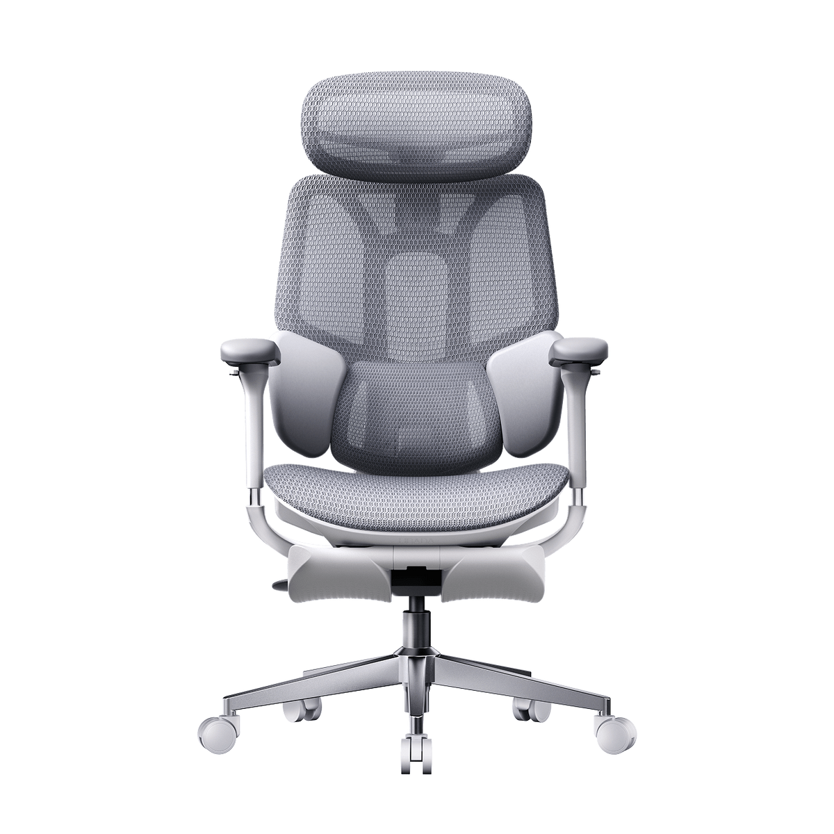 HBADA E3 Air 2026 Edition grey ergonomic office chair with dynamic lumbar support for EU professionals.~0-0