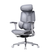 HBADA E3 Air white with footrest: 135-degree deep recline for active recovery from back pain.~0-1