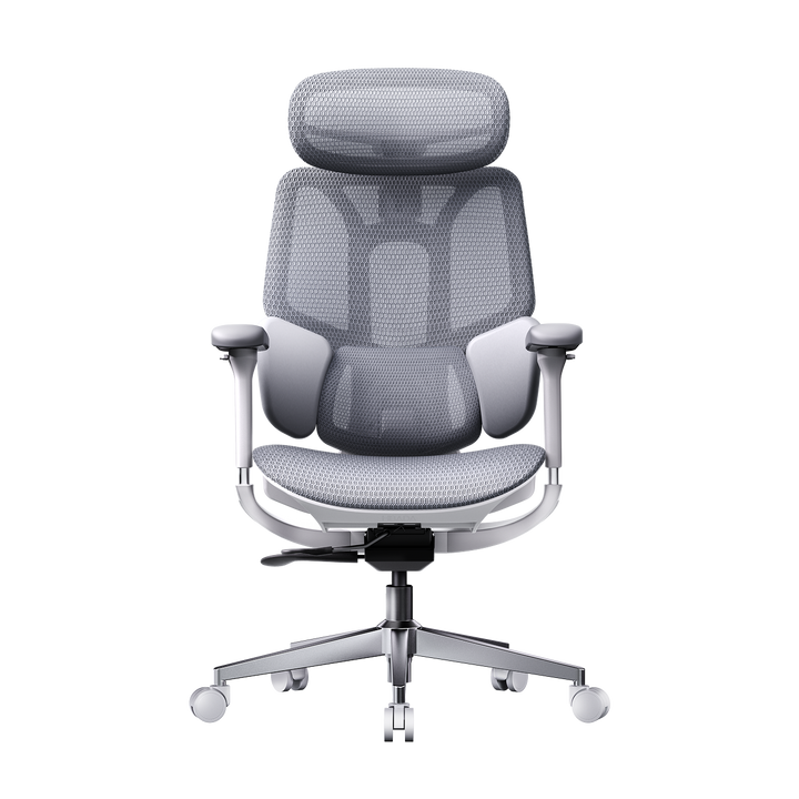 HBADA E3 Air 2026 Edition white: Best big and tall ergonomic chair for compact European workspaces.~0-1
