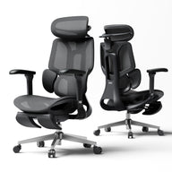 HBADA E3 Air 2026 Edition black: High-back ergonomic office chair for 8-12 hour daily use.~1-0