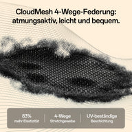 Two people seated side by side on ergonomic office chairs against a beige background, with text at the top reading 'E3 Air 2026 Edition Ergonomic Office Chair' and a tagline about mechanical support and ergonomics.~scene
