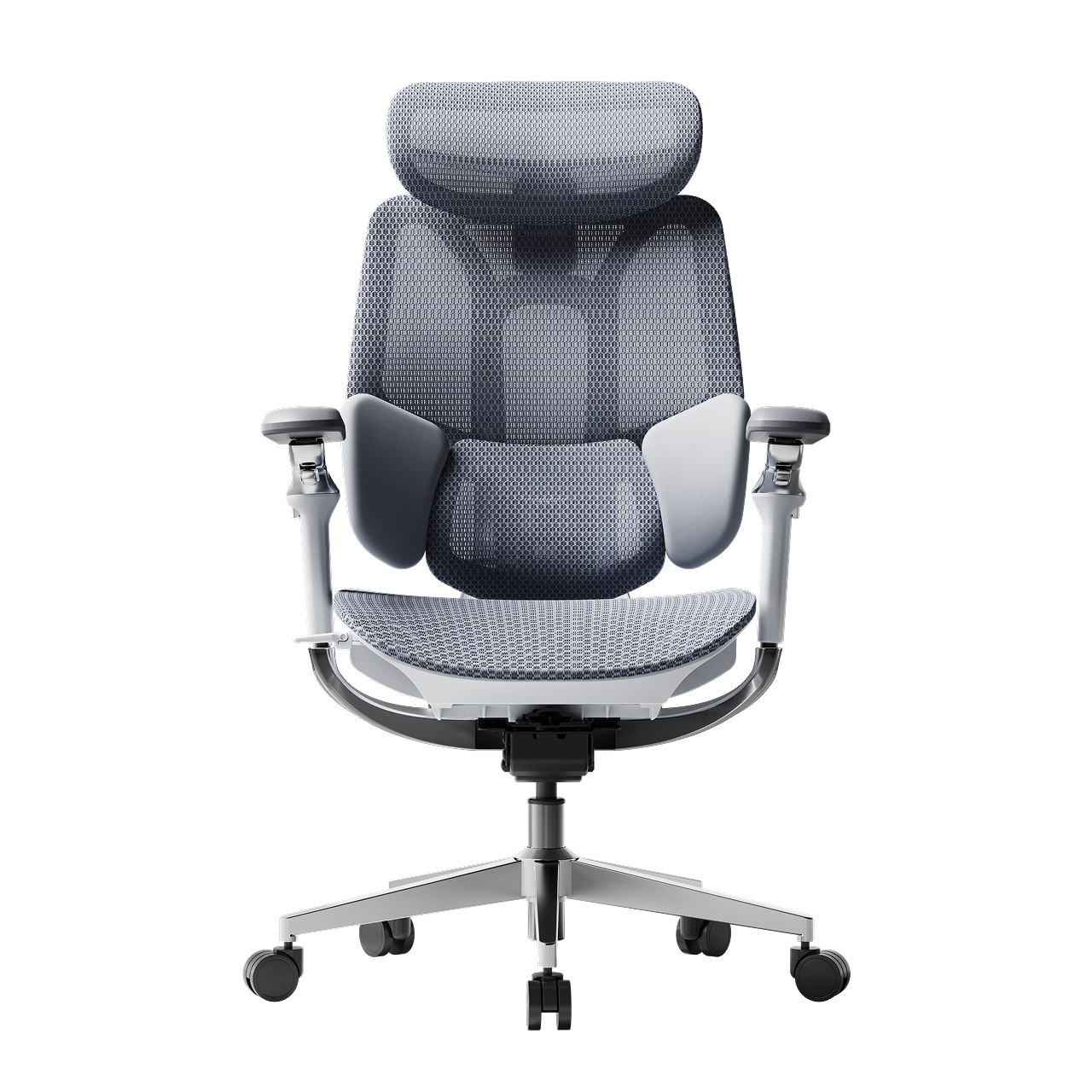 HBADA E3 Pro 2026 Edition black ergonomic office chair featuring 720-degree rotating armrests~0-1