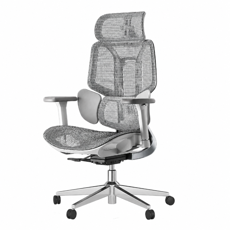 HBADA E3 Air Ergonomic Office Chair without footrest gray front~0