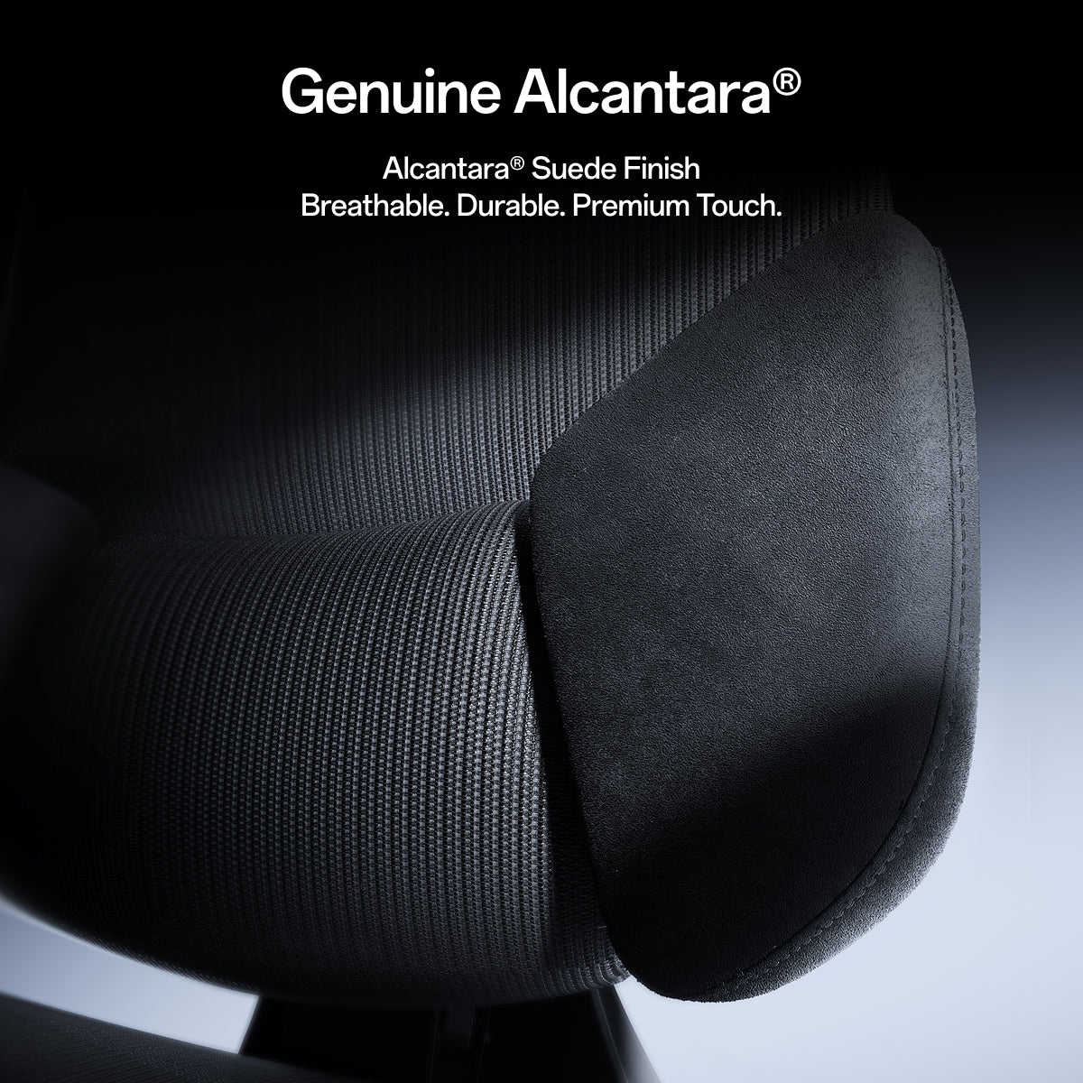 Detailansicht der gepolsterten Rückenstütze des X7 Prestige