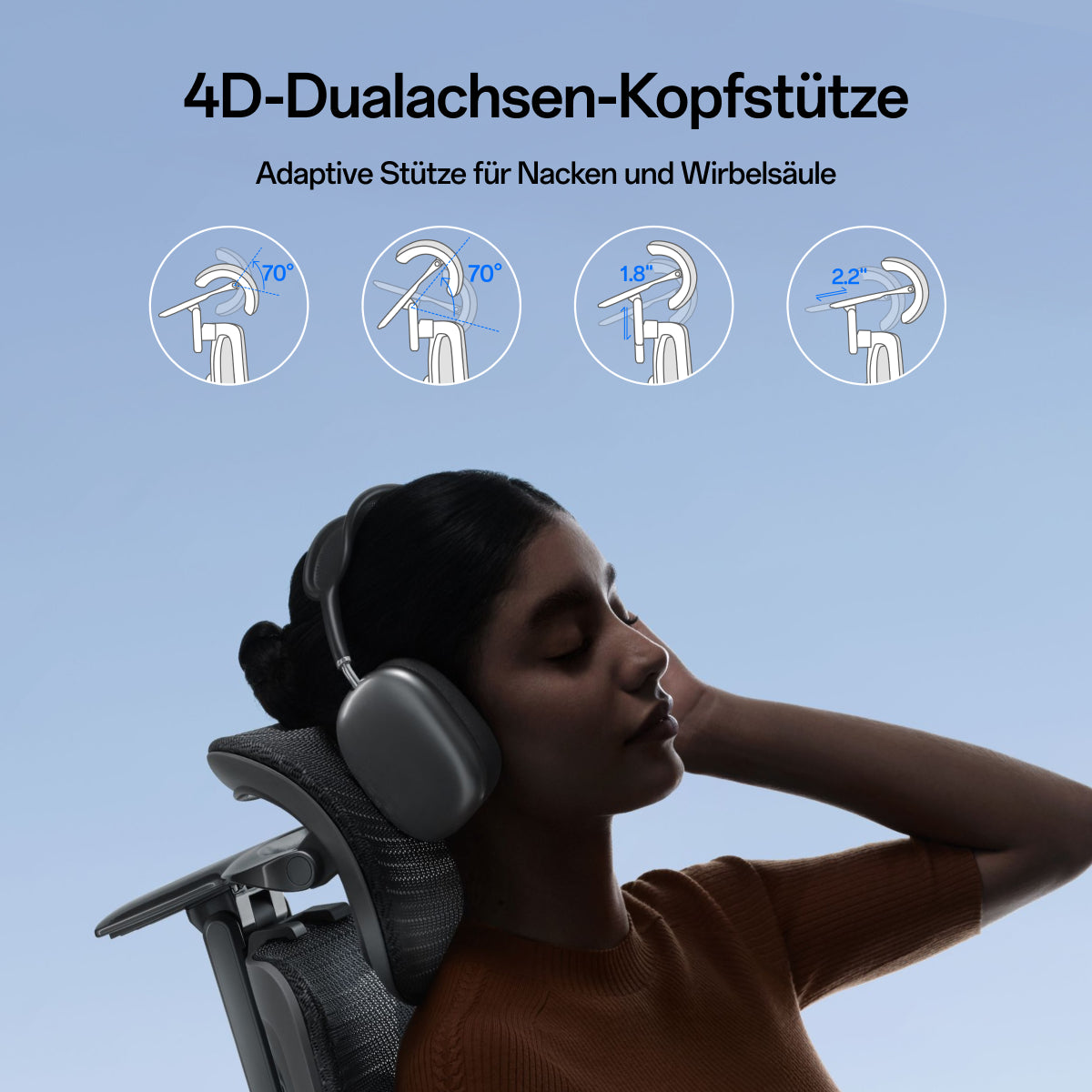 Entspannte Sitzposition auf dem HBADA X7 Prestige Bürostuhl